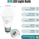 A19 LED Light Bulbs,Daylight 5000K,100 Watt Equivalent,24 Packs