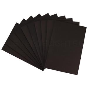 CleverDelights 8 x 12 Inch Black Foam Sheets - 10 Pack - 1/4" (6mm) Extra Thick Craft Sheets