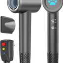 MORECOO Hair Dryer, High-Speed Travel Blow Dryer for Fast Drying, Professional 200 Millions Ionic Hair Dryers for Women with 4 Temp & 2 Speed Mode, Low Noise Compact Hair Dryer for Men with ALCI Plug