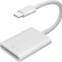 USB C SD Card Reader,USB 3.0 High Speed to SD Card Adapter for iPhone 15/16 Pro Max iPad Pro Trail Game Camera Viewer for MacBook Pro/Air iMac M1 M2 M3 Galaxy S24 Android PhoneTablet (White)