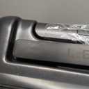 Lekebobor 18 Inch Carry On Luggage Airline Approved, Hybrid Soft Hard Shell Suitcase with Removable Spinner Wheels, TSA Lock, Front Pocket for Travel, Black