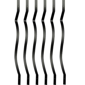 Akenow Deck Balusters 61 Pack Metal Deck Spindles, 32.25"x1" Staircase Baluster with Screws, Metal Deck Railing for Wood and Composite Deck, Stylish Baluster for Outdoor Stair Deck Porch