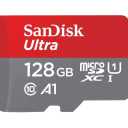SanDisk ULTRA microSDXC memory card 128GB UHS-I, Read: up to 80MB/s + adapter SD