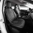 OASIS AUTO Custom Fit Seat Covers for 2013-2018 Toyota RAV4, Waterproof Faux Leather Seat Protector Cushion Rav4 Car Accessories (Full Set, Black)