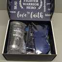 Get Well Soon Gifts for Men, After Surgery Cancer Gifts for Men Chemo Care Package Get Well Gift Basket for Sick Friends, Thinking of You Feel Better Birthday Gifts Box for Men Dad Brother w/Tumbler (Navy Blue)