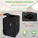 Speaker Carrying Bag with Thickened Sponge for Compact 10" Speaker Cabinets; Heavy-Duty Fits QSC K10, Yamaha DXR10 and more (IT-TOTE10), Black
