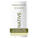 Native Deodorant Contains Naturally Derived Ingredients, 72 Hour Odor Control, Deodorant for Women and Men, Aluminum Free, Bergamot & Pine 2.65oz