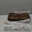 Rustic Wall Mounted Jewelry Organizer,Vintage Wooden Hanging Jewelry Holder Box with Barndoor Decor for Necklaces, Earings, Bracelets, Rings, Accessories. Includes Hook Organizer