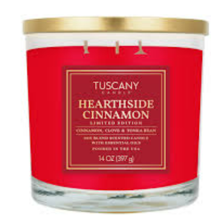 Tuscany 14oz Jar Candle Hearth Cinnamon