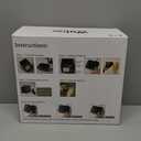 Wuloo Solar Driveway Alarm Wireless Outside 1800ft Range, Outdoor Motion Sensor & Detector Driveway Alert System with Rechargeable Battery/Weatherproof/Mute Mode(1 & 4-Brown)