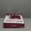 Heated Blanket Electric Throw, 50" x 60" Heating Blanket with 5 Levels & 10 Hours Auto Off, Extremely Soft Flannel Warm Blanket Gifts Over-Heat Protection, ETL Certified Machine Washable