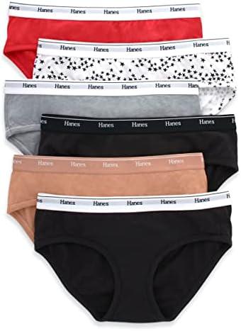 Hanes Women's Originals Hipster Panties, Breathable Stretch Cotton Underwear, Assorted, 6-Pack M Hanes Women's Originals Hipster Panties, Breathable Stretch Cotton Underwear, Assorted, 6-Pack M