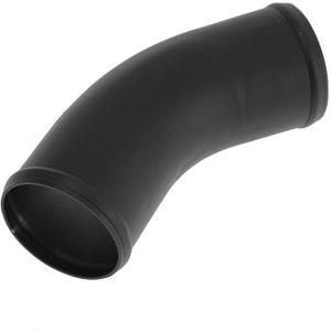 3" OD 45 Degree Bend 6064 Aluminum Alloy Tube Intercooler Pipe Surface Blasting Air Intake Connection Hose W/Double Bead Roll 3.9" Length Black