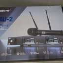 Phenyx Pro Dual-Channel Wireless Microphone System, Dynamic Mics w/ID Lock, Tunable Power Level, Auto Scan, Spectrum Analyzer, True Diversity Cordless Handheld for Singing, DJ, Karaoke (PTAU-2)