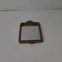 Hanna Roberts Vintage Gold Tray with Mirror Glass Base | Card Holder for Guests During Occasions and Events or Decorative Home and Vanity Organizer (Gold)