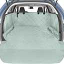 Veckle Cargo Liner, SUV Cargo Cover for Dogs with Side Flaps Hammock Water Resistant Nonslip Dog Seat Cover Cargo Area Protector Scratchproof for SUVs Sedans Vans (Large, Gray, 93"x 54")