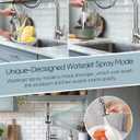 Cobbe Kitchen Faucet Head Replacement, Pull Down Spray Head for Kitchen Sink Faucet, 3 Function Kitchen Sink Sprayer Replacement with 12 Faucet Adapter, American Standard, Brushed Nickel