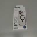 Magnetic Case for iPhone 17 Case Clear, Frosted Matte Translucent Phone Case Anti-Fingerprint Hard PC Cover + Shockproof Soft TPU Bumper Compatible with MagSafe, Transparent Black