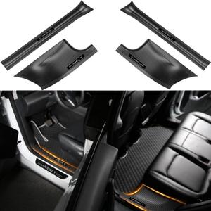 BMZX for Tesla Model Y Door Sill Protector 5 Seater (Not fit 7 Seater) Carbon Fiber Door Sill Scuff Plate Edge Guard (Set of 4) 2021 2022 2023 2024 for Model Y Accessories BMZX for Tesla Model Y Door Sill Protector 5 Seater (Not fit 7 Seater) Carbon Fiber Door Sill Scuff Plate Edge Guard (Set of 4) 2021 2022 2023 2024 for Model Y Accessories