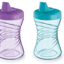 NUK Fun Grips Hard Spout Sippy Cup, 10 oz. | Easy to Hold, BPA Free, Spill Proof Toddler Cup, 2pack, Assorted Color