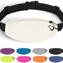 UPTARD Running Fanny Pack Whole Bag Reflective, Running belt for Women &Men,Sweatproof Phone Holder Workout, Running Waist Pack (white)