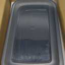 KOMUEE 8 Pieces Glass Baking Dish with Lids Rectangular Glass Baking Pan Bakeware Set with Lids, Baking Pans for Lasagna, Leftovers, Cooking, Kitchen, Fridge-to-Oven, Gray