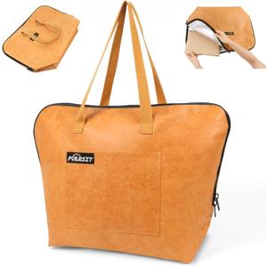 puersit Easy-Drip Design BBQ Meat Resting Bag with 25 Butcher Papers, Reusable Meat Insulated Blanket with Wide-Mouth, 21in Smoker Grilling Meat Bag for Brisket/Pork/Shoulders/Turkeys