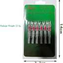 Bgary Lighted Nocks .204'' .244'' ID Led Archery Arrows Nocks 6Pcs for Hunting Shooting Practice (.204''/5.3mm Green)