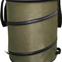 Newooh Collapsible Garden Waste Bag Oxford Cloth Bucket Reusable Container with 2 Carrying Handle for Garden Collecting Leaves 37.8 L