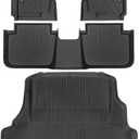 Tongama-Floor Mats for 2003-2007 Honda Accord Sedan(Not for Coupe), All Weather TPE Floor Liners and Trunk Mat Protectors for Honda Accord Waterproof Interior Accessories
