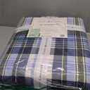 Tommy Hilfiger - Queen Quilt Set, Soft Cotton w/Breathable Feel, Lightweight Bedding for Year Round Comfort, 3 Piece Bed Set w/Matching Pillowcases (Bleecker Plaid Blue)