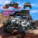 HYPER GO H12Y 1/12 Brushless 4X4 RC Rock Crawlers for Adults, Metal Case Waterproof 4WD Off-Road RC Rock Trucks with Portal Axles, All Terrain RC Cars with 2 Battery