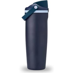 40oz Insulated Stainless Steel Water Bottle with Straw & Two-Way Spout, Leak Proof BPA-Free Vacuum Bottle with Handle for Travel, Gym, Sports & School