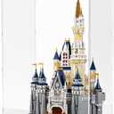 Clear Acrylic Display Case for Collectibles,31" Tall Dispaly Case for Lego Castle 71040 Toys Self-Assembly Large Display Box with Base Countertop Showcase for Figures,20.1x15x31.1 in