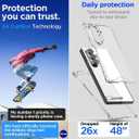 2 x AICase for Samsung Galaxy Z Fold 7 Clear Case Transparent Shockproof Protection Anti-Yellowing Resistant Phone Case for Galaxy Z Fold 7 5G (2025)