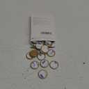 UNIQOOO Wax Seal Stickers - 3D Heart Wedding Invitation Envelope Seal Stickers, 50 Pcs Self-Adhesive Prosecco Metallic Light Gold Stickers, Perfect for Invitation, Christmas, Gift