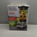 BLACK+DECKER PowerCrush Multi-Function Blender with 6-Cup Glass Jar, 4 Speed Settings, Silver