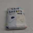 Blissful Diary Muslin Crib Sheets for Girl Boy, Boho Neutral Soft Cotton Baby Sheet for 52''x28'' Standard Crib Mattress, 2 Pack(Roman Green&Leaf)