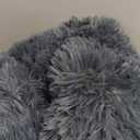 Donut Dog Bed - Premium Comfort for Anxiety Relief - Fluffy & Calming Design with Ultra-Plush Support | Cozy Round Dog Bed with Super Soft Circle Style (Dark Grey, Small)