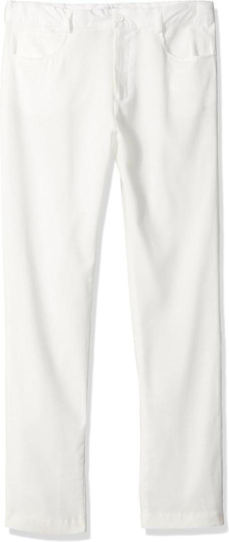 Isaac Mizrahi boys 5-pocket Stretch Cotton Casual Pants, White, 4 US