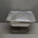 Alpha Living 6 Pack - Disposable Chafing Dish Buffet Set, Half Size Pans, Welded Body Food Warmers for Parties, Fuel Cans Complete Set, Warming Trays (Complete Kit (with Racks))