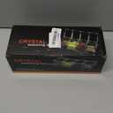 Clear Seasoning Box, 4 Pieces Acrylic Seasoning Rack Spice Jars with Spoons,Storage Container Condiment Jars - Cruet with Cover