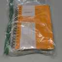 POPRUN 2026 Daily Planner One Page A Day - [8.5" x 5.75" Wire-Bound Hard Cover] Agenda 2026 Hourly Appointment Book with Monthly Calendar, Inner Pocket, Ivory Paper - Orange