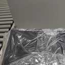 Wellmet Set of 2 Square Lampshade, 12" X14" X10" Replacement Lampshade, No Assembly Required, Classic Modern Lamp Shade for Table Lamp, Bedside Lamp, Floor Lamp, Fabric Lamp Shade, Spider Fitter (Black/Gold)