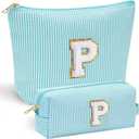 Yoolife Small Cute Makeup Bag - Travel Makeup Pouch for Mom's Gifts & More (Light Blue)