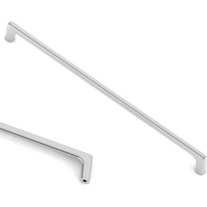 Asidrama 5 Pack 10 Inch(256mm) Polished Chrome Cabinet Pulls: Chrome Cabinet Hardware for Cupboard Drawer Pulls (10" Hole Center)