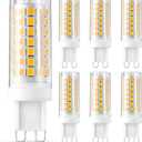 G9 LED Bulbs Dimmable 2700K G9 Bi-Pin Base T4 7W Replacement for 70 Watts Halogen,120V 800 Lumen 360Beam Angle Soft Warm White 6 Pack, Bathroom Vanity Light Fixture