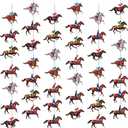 Blosssound 8 Pieces Derby Party Decorations Horse Racing Banner Garlands Derby Party Hanging Banner Horse Racing Garland Streamers Decorations for Run for the Roses Themed Birthday Supplies