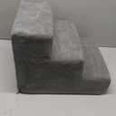 Dog Stairs for Small Dogs & Cats, 3-Step Non-Slip Pet Steps for Couch Sofa and Chair, Grey, 13.6" H