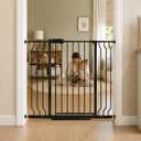 WAOWAO 40" Extra Tall 29.13-43.3" Extra Wide Baby Gate Pressure Mounted